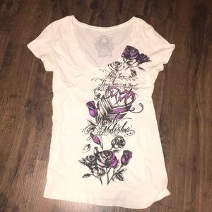 SOLD 🚫🚫🚫Metal Mulisha V neck tee